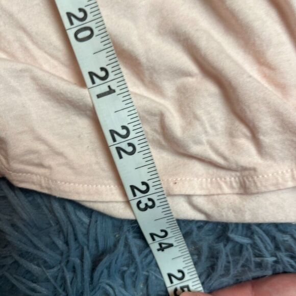 Cuyana Peach Pink Pajama Top Button Front Size S M - Picture 7 of 7